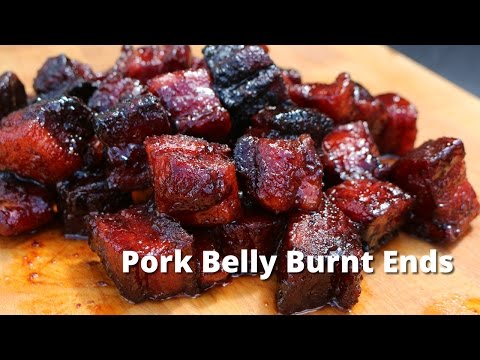 Pork Belly Burnt Ends | Smoked Pork Belly Burnt Ends on UDS Smoker