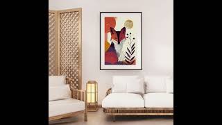 Modern Fox Wall Art Poster 🦊 | Cozy Boho Nursery Decor | Etsy Digital Download