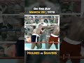 On This Day - Larry Holmes puts a masterclass on Earnie Shavers | March 25th #shorts #onthisday