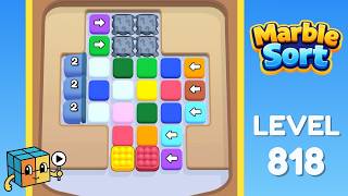 Marble Sort Level 818 Walkthrough Solution