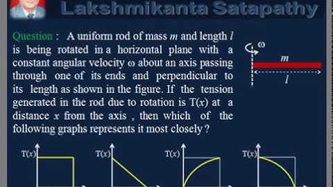 vDo QA Rotational Motion-13/ Tension in a Rotating Rod