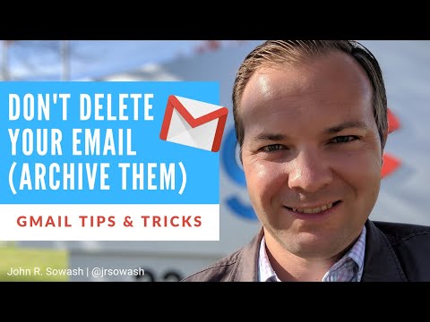 Video: What Does It Mean To Archive An Email In Gmail