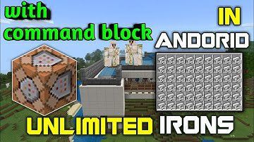 Minecraft unlimited iron farm with command block in Android easily