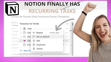 Recurring tasks are finally available in Notion! Tutorial Walkthrough