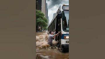 🌊🚨 Dramatic Flood Rescue! | Evacuation in Action 💥 #shortvideo #viral #funny #video #viralvideo