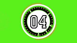 5 Second Timer | No Copyright Video | 4K With Sound | Green Screen #animation #trending #quiz