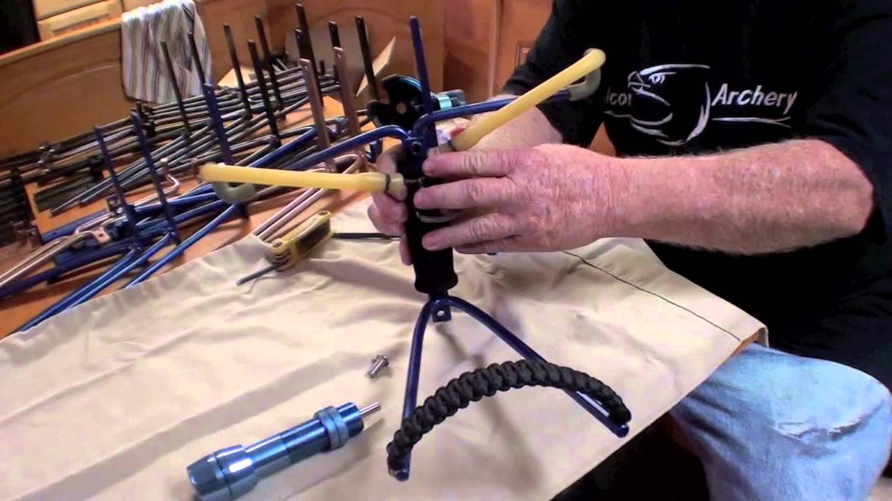Slingbow Set-up with Reel 