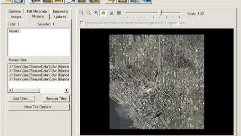 Create and Color Balance a Mosaic in GeoExpress