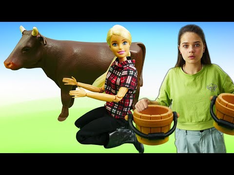 Барби в деревне устраивает бардак! Одевалки в Салоне Красоты - Игры в куклы и наборы для девочек