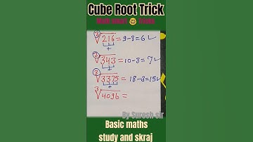 Amazing Maths Trick🤓#maths #shorts#shortsfeed🧠 Cube Root Trick🤩