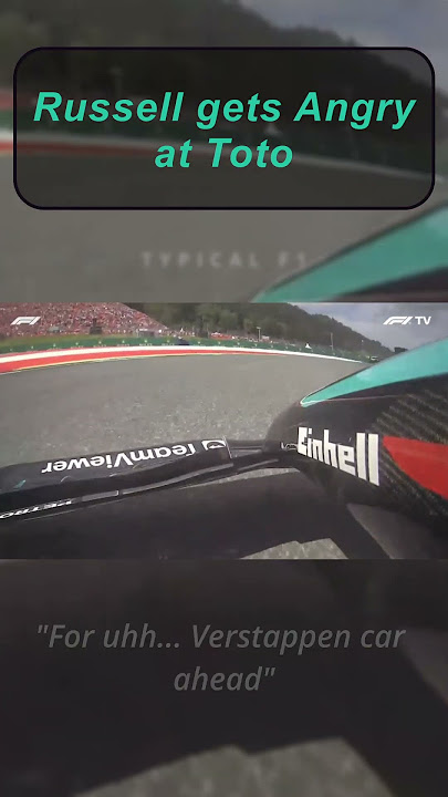 George Russell gets ANGRY at Toto Wolff