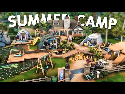 Summer Camp 🏝️ w/ Adventure Awaits | The Sims 4 - Speed Build (NO CC)