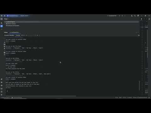 My Text Based Python Game - YouTube