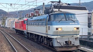 （赤ゴトー）EF66-118【吹】+EF510-5【富】8865レ 山科駅,JR總持寺駅