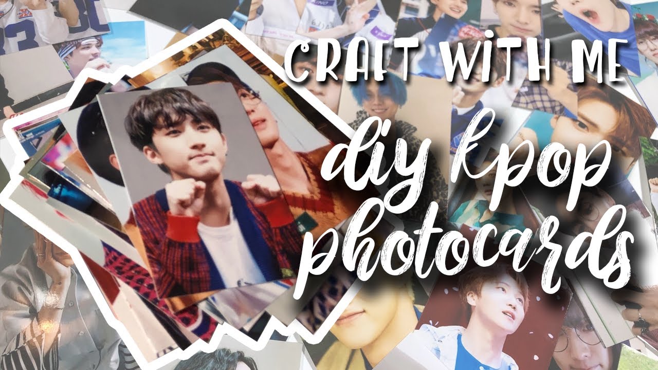 craft with me | diy kpop photocards - YouTube