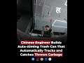 Chinese Engineer Builds  Auto Aiming Trash Can That Automatically Tracks and Catches Thrown Garbage