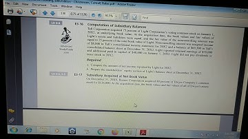 Advanced Financial Accounting 1 Week 3 Assignment No. 2: E 3-16