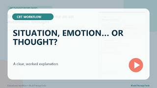 CBT Thought Record Example: Situation, Emotion or Automatic Thought