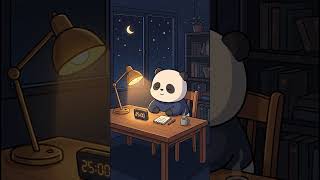 Late night focus hits different 🌙🐼 #music #happy #studywithme#productivity #relax