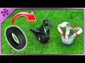 DIY How to make car tire swan (+special guest)(ENG Subtitles) - Speed up #500