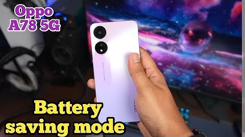 How To Enable Battery Saving Mode In Oppo A78 5G, Battery Saving Mode Kaise Enable Kare