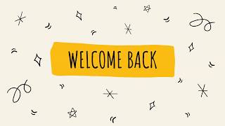 Welcome Back To School
