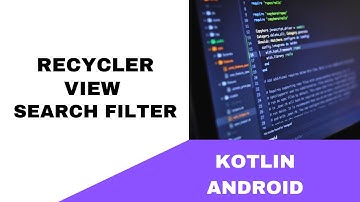 ANDROID - RECYCLER VIEW SEARCH VIEW FILTER FROM TOOLBAR || TUTORIAL IN KOTLIN