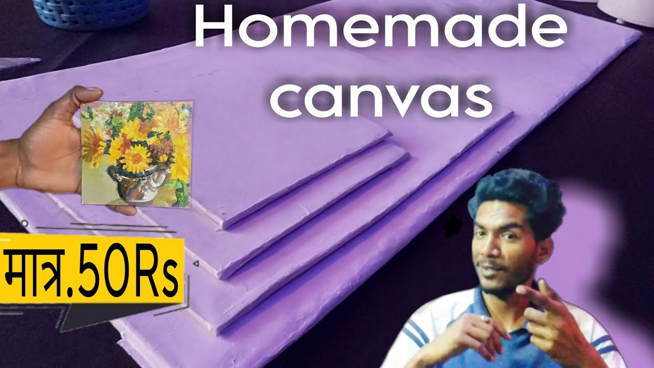 How to make Canvas Board for Painting at home, DIY Handmade Canvas Board
