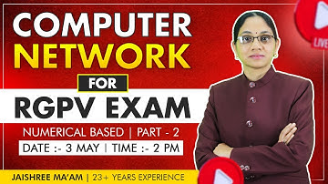 Computer Network Rgpv Exam 2024 | Numerical Based | Rgpv Exam Part -2 |  @GATEATZEAL