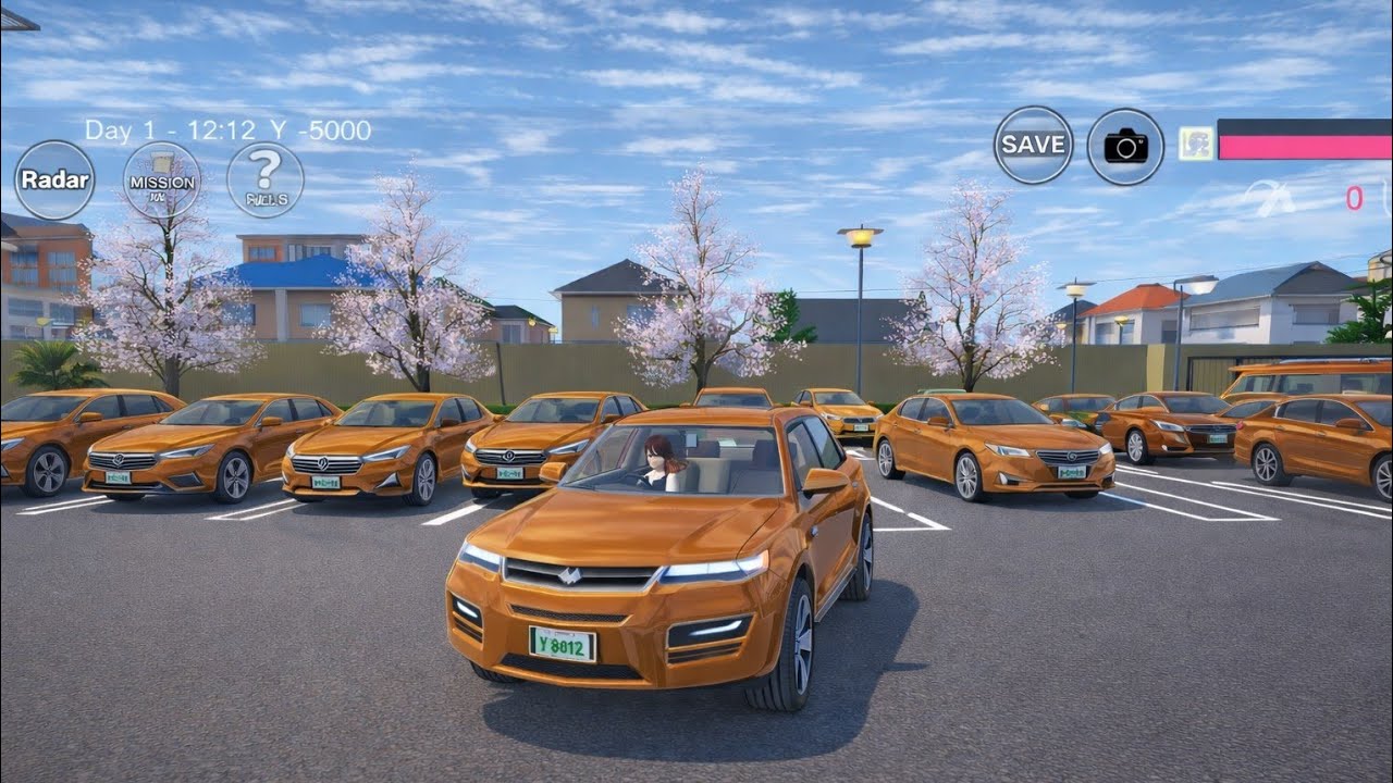 ALL COLORS CAR COLLECTION AT CAR SCHOOL 🚔🚘😱☑️ || SAKURASCHOOLSIMULATOR || 🚔🌈✅☑️