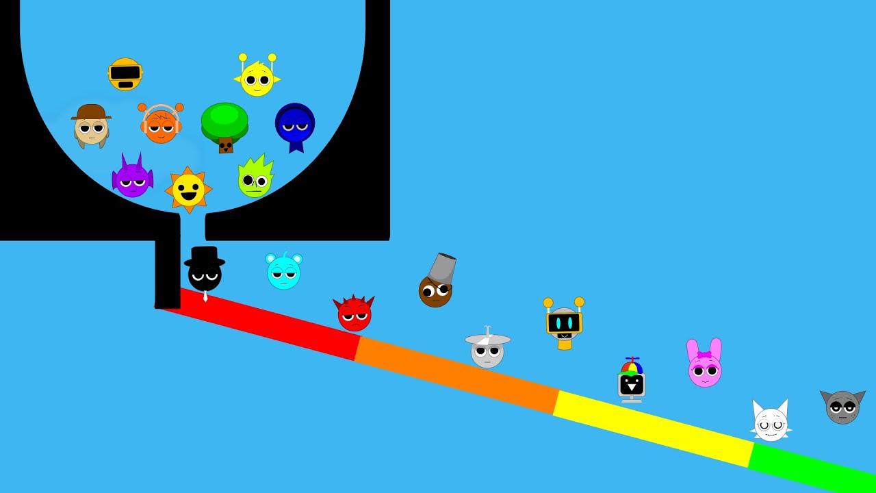 Who Will Be First?! SPRUNKI Marble Race🏁  #37