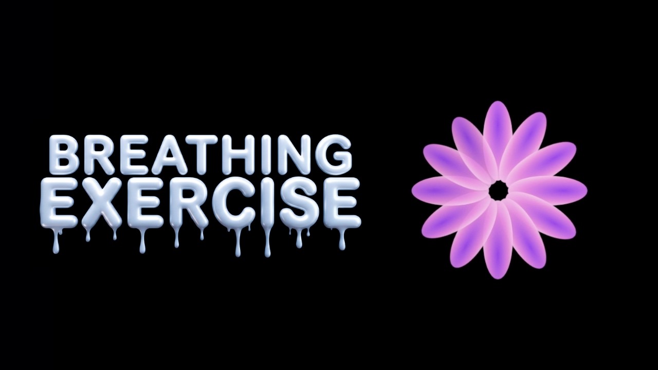 Guided Breathing with the Flower | Stop Anxiety in 5 Minutes | Relaxing Animation