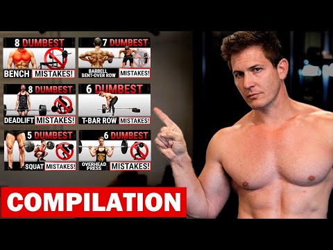 COMPILATION: Dumbest Mistakes || "BENCH, SQUAT, DEADLIFT, BENT-OVER ROW, OVERHEAD PRESS, T-BAR ROW"