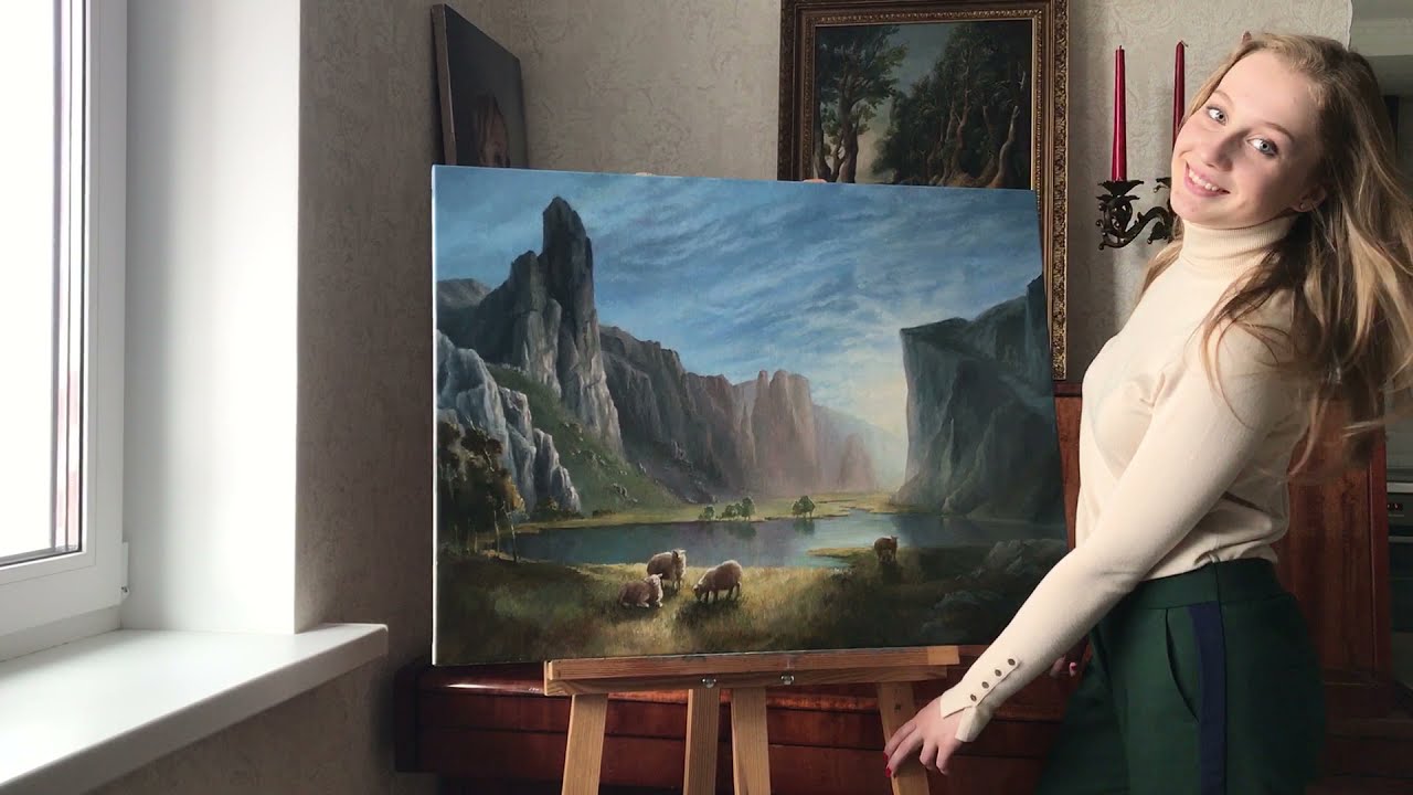 Landscape Oil Painting stepbystep YouTube