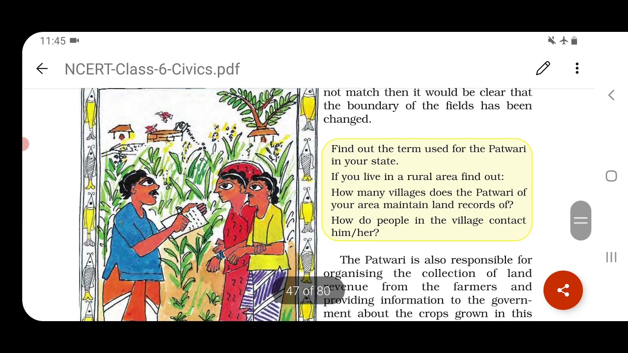 Chapter 6 Rural Administration class 6 YouTube