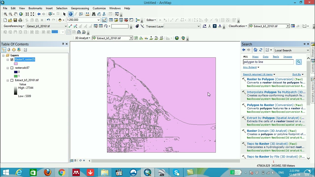shoreline extraction