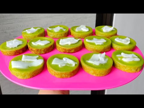 Kue Lumpur Pandan Super Lembut, Enak Banget Dan Kokoh | Topping Kelapa Muda