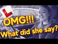 AVA says the FUNNIEST things on her driving lessons.