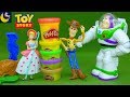 NEW Toy Story Play Doh Toys Buzz Lightyear Woody Bo Peep 2019 Unboxing Disney Toy Videos for Kids