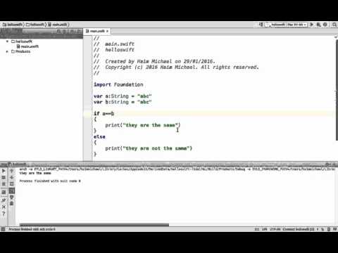 Comparing Strings in Swift