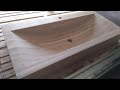 ADM Wood. Раковина для ванной комнаты. Стабилизированный дуб. Bathroom sink. Stabilized oak.