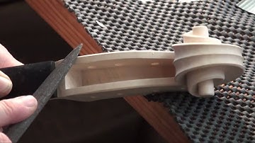 Carving the scroll ...