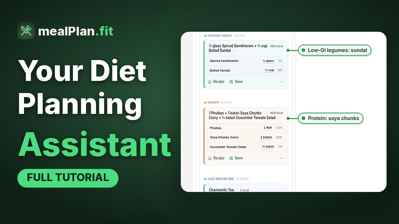 Your diet planning assistant (full tutorial)