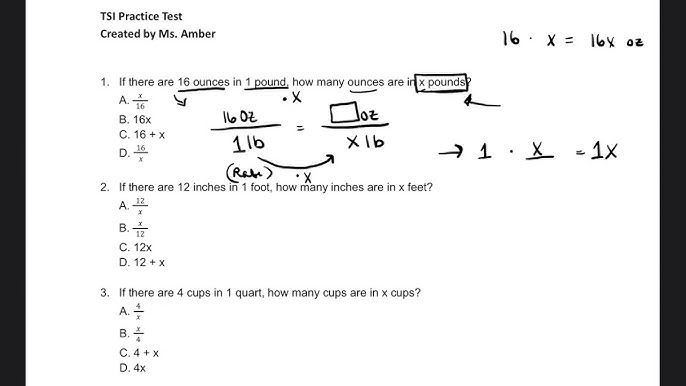 TSI Math Section - Brand NEW Practice Test Questions! - YouTube tsi-math-section-brand-new-practice-test-questions-youtube