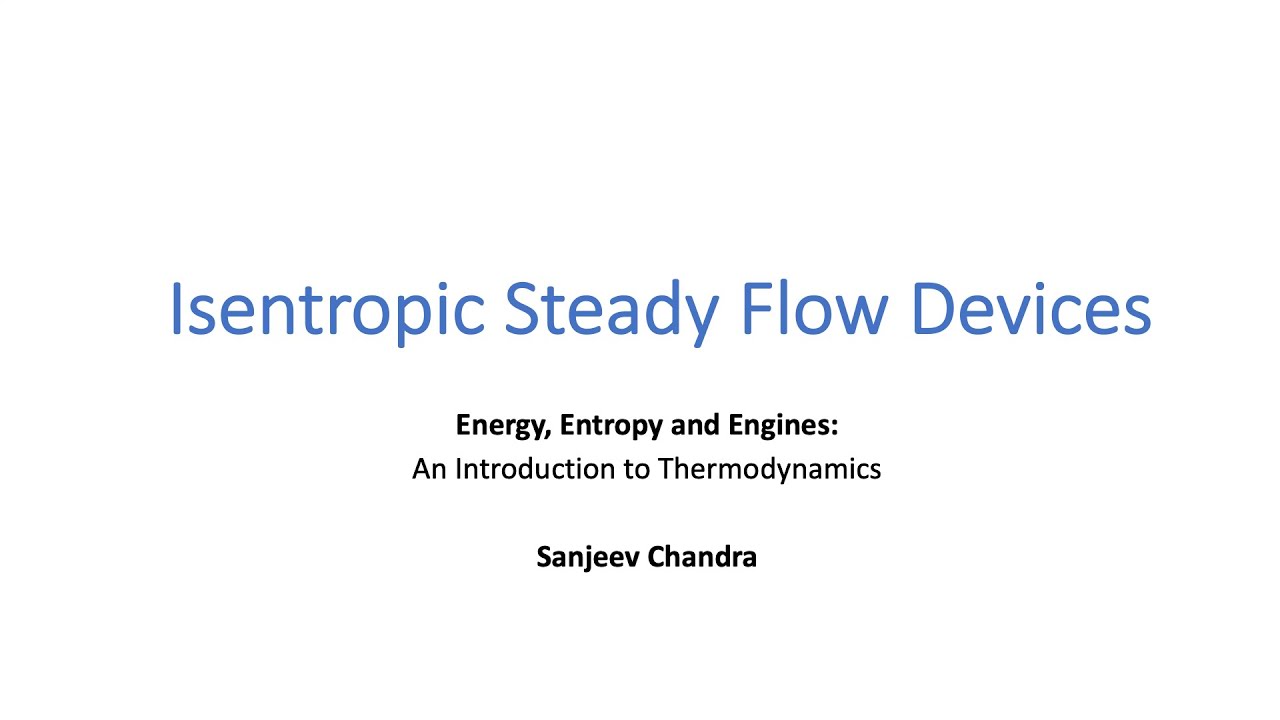 6.7 Isentropic Steady Flow Devices - YouTube