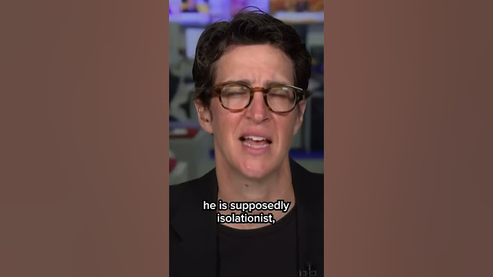 Maddow: Trump bombs Iran