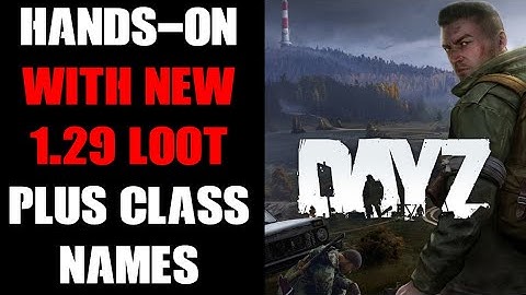 Hands-On With The New DayZ Update 1.29 Loot & Class Item Names For Custom Server File Builds