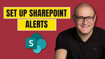 How to set up alerts in SharePoint