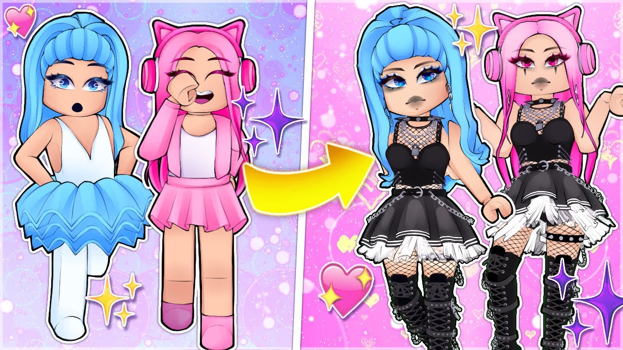 We Gave Ourselves GOTH MAKEOVERS In Royale High - YouTube