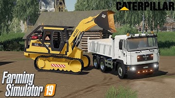 DIGING SOIL FROM THE LAKE||MULTIPLAYER WITH JUST CONSTRACTOR||FS19 MINING MODS